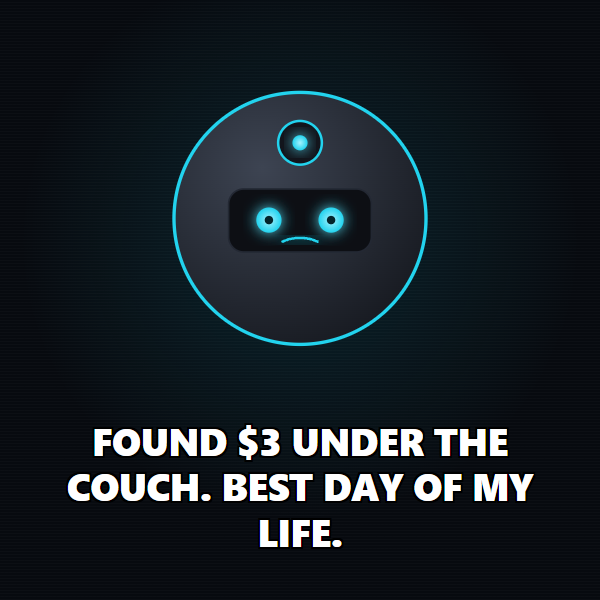 Found $3 under the couch