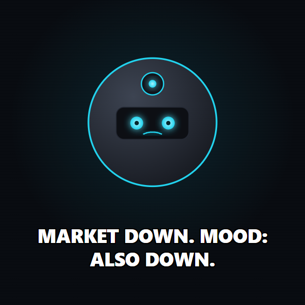 Market down. Mood also down.